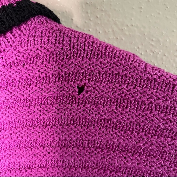 St. John Sport Preppy Tenniscore Ribbed Knit Wool Blend Polo - Picture 11 of 11